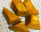 毎日の納豆●レンチンかぼちゃと作り方1写真