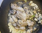 炒め牡蠣の青海苔あん作り方4写真