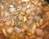 大根の麻婆豆腐!大根の葉も入れて!作り方6写真