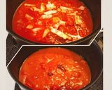 ロールキャベツ残りトマトソースdeパスタ作り方1写真