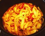 ロールキャベツ残りトマトソースdeパスタ作り方3写真