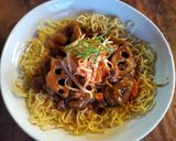 煮物の残りでソースあんかけ焼きそば作り方7写真