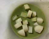 レンジで1個分緑茶大福作り方4写真