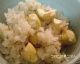 隠し味に昆布を使った＊栗ごはん作り方6写真