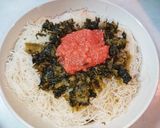 明太高菜ビーフン作り方3写真