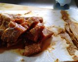 味噌漬け豚肉炒めと味噌大豆1作り方4写真