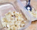 レンジdeもっちりバナナミルク蒸しケーキ作り方2写真