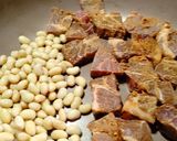 味噌漬け豚肉炒めと味噌大豆1作り方5写真