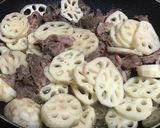簡単作り置き♡レンコンと牛肉のポン酢炒め作り方4写真