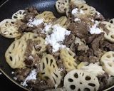 簡単作り置き♡レンコンと牛肉のポン酢炒め作り方5写真