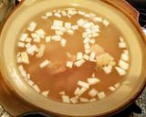 甘い秋かぶのヘルシーで美味な押し麦鶏雑炊作り方1写真