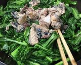 小松菜干してのサバ缶いため作り方4写真