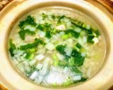 甘い秋かぶのヘルシーで美味な押し麦鶏雑炊作り方7写真