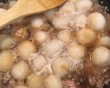 蓮根と里芋のひき肉あんかけ作り方3写真