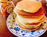 よもぎパンケーキ　小豆添え作り方5写真