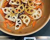 シャキシャキ蓮根の金平作り方4写真