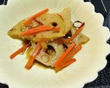 シャキシャキ蓮根の金平作り方7写真