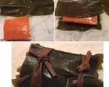 鮭　昆布巻き　おせち作り方2写真