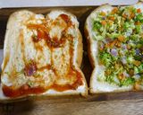 クリスマス！銀鮭野菜ピザトースト作り方3写真