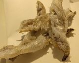 【簡単】レンジで絶品魚の皮せんべい作り方7写真