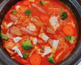 ☆★白菜たっぷり！トマト味噌チーズ鍋☆★作り方4写真