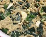 m子ども大好き！ほうれん草とえのき炒め作り方7写真