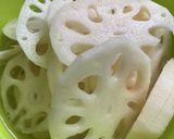 れんこんと水菜の明太サラダ作り方1写真