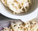 れんこんと水菜の明太サラダ作り方2写真