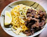 甘辛牛肉チーズパスタ作り方8写真
