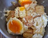 厚揚げ豆腐とゆで卵のチーズサラダ作り方3写真