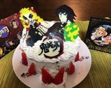 鬼滅の刃　煉獄　義勇　お誕生日ケーキ作り方6写真