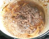 牛丼◎りんごジュースと赤ワインで旨味向上作り方4写真