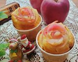 簡単可愛い♪アップルフラワーカップケーキ作り方4写真