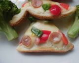 クリスマス♪ピザトースト作り方1写真