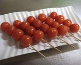 刺して焼くだけで旨い。トマト串。作り方2写真
