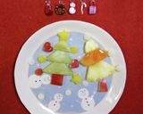 フルーツでパッチワーク＊クリスマスツリー作り方9写真