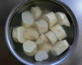 ホワイトチョコレート入りスィートポテト♡作り方1写真