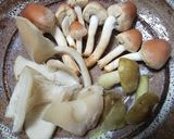 栗茸、シモコシ、ブナシメジの焼きキノコ作り方4写真