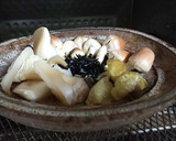 栗茸、シモコシ、ブナシメジの焼きキノコ作り方8写真