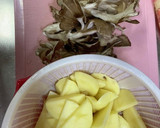 豚バラとじゃがいもとエリンギと舞茸の煮物作り方1写真