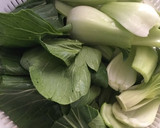 小海老と青梗菜のにんにく炒め　醤油だけ作り方3写真