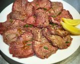 麦トロ飯と、牛タン焼き作り方1写真