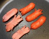お弁当に!カニさんウインナー!作り方2写真