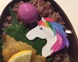 作り置きおかずでユニコーン弁当　詰め方作り方2写真