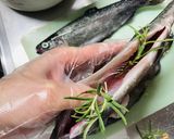即席♪虹鱒のアクアパッツア(*´꒳`*)作り方2写真