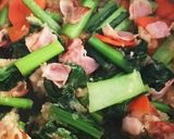 小松菜ベーコンのおろしパスタ作り方8写真