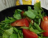 リカちゃん♡せりトマトナンプラー炒め♪作り方7写真