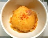 丸ごと玉ねぎとひき肉◎レンジで甘酢蒸し作り方4写真