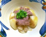丸ごと玉ねぎとひき肉◎レンジで甘酢蒸し作り方6写真