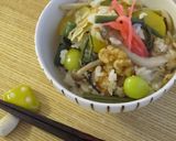 山菜と胡桃のごはん作り方7写真